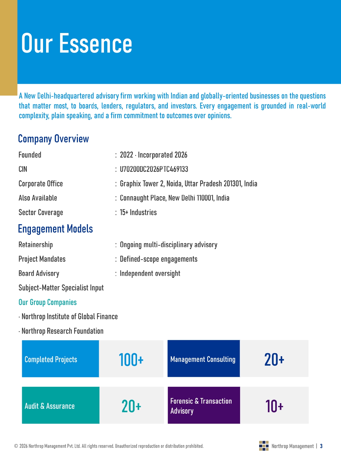 Northrop Management Corporate Profile Slide 3